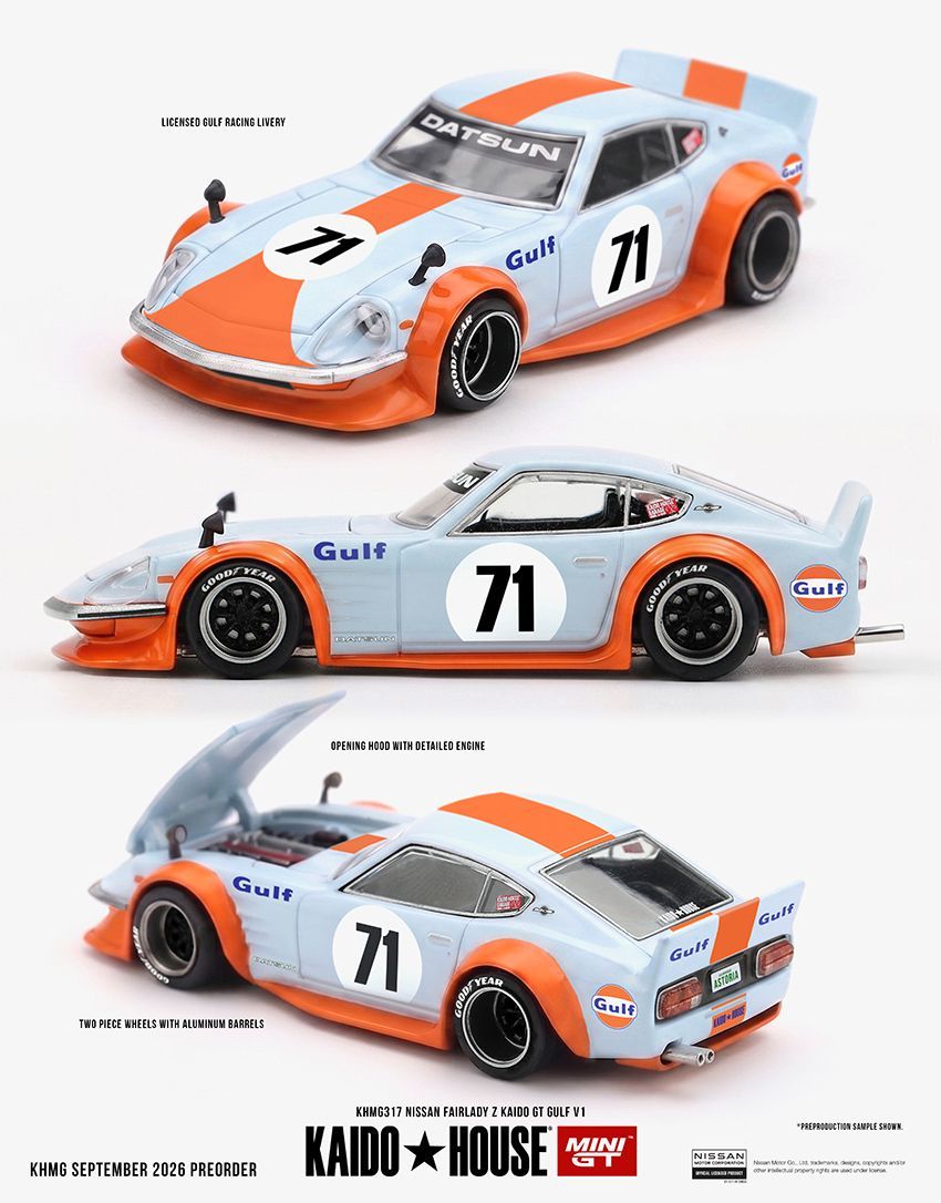 Kaido House KHMG317 Nissan Fairlady Z Kaido GT GULF V1