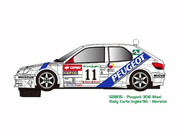 PEUGEOT 306  MAXI #11 RALLY CORTE INGLES 1996 MORATAL / RODRIGUEZ