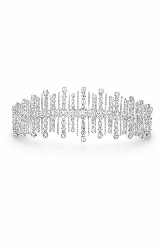 Tocado de Cristales de Alta Joyería