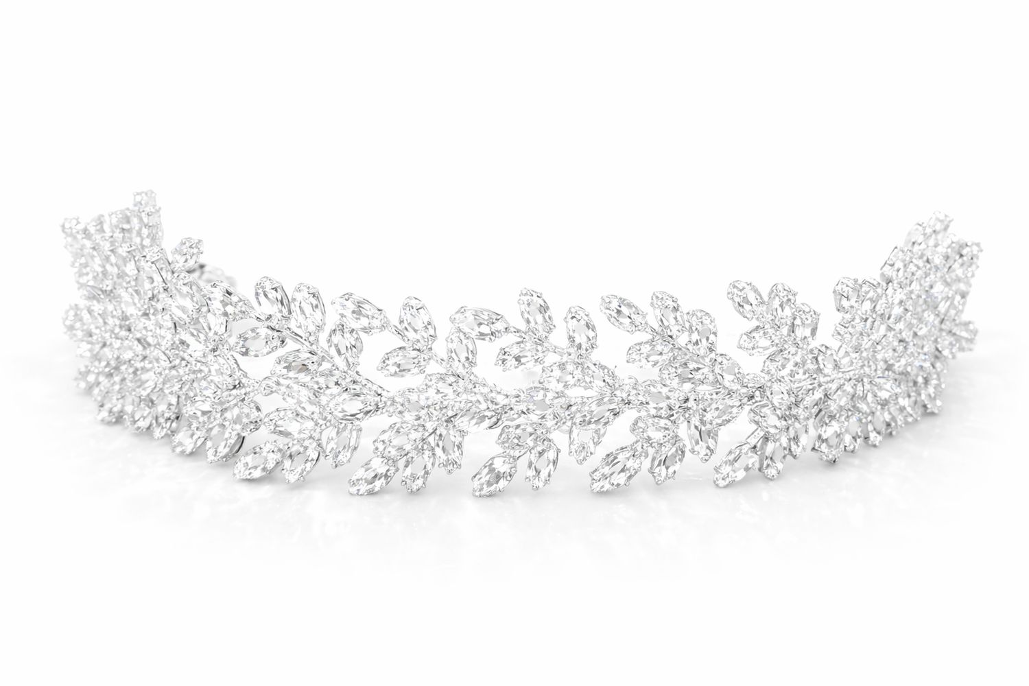 Tiara de Plata con Cristales