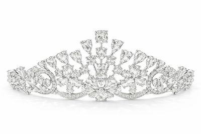 Corona Pequeña Imperial de Cristales en Rodio