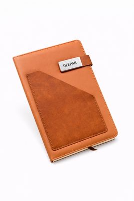 Personalized Terra Luxe Dairy  - Warm Tan Colour