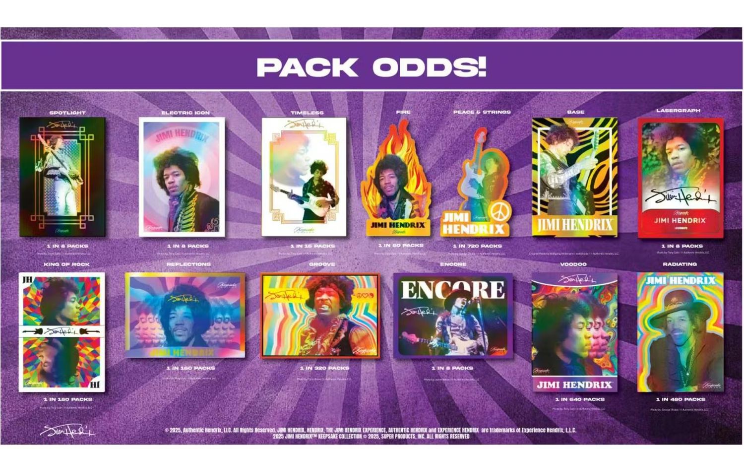 2025 Jimi Hendrix Keepsake Premiere Edition Hobby Box