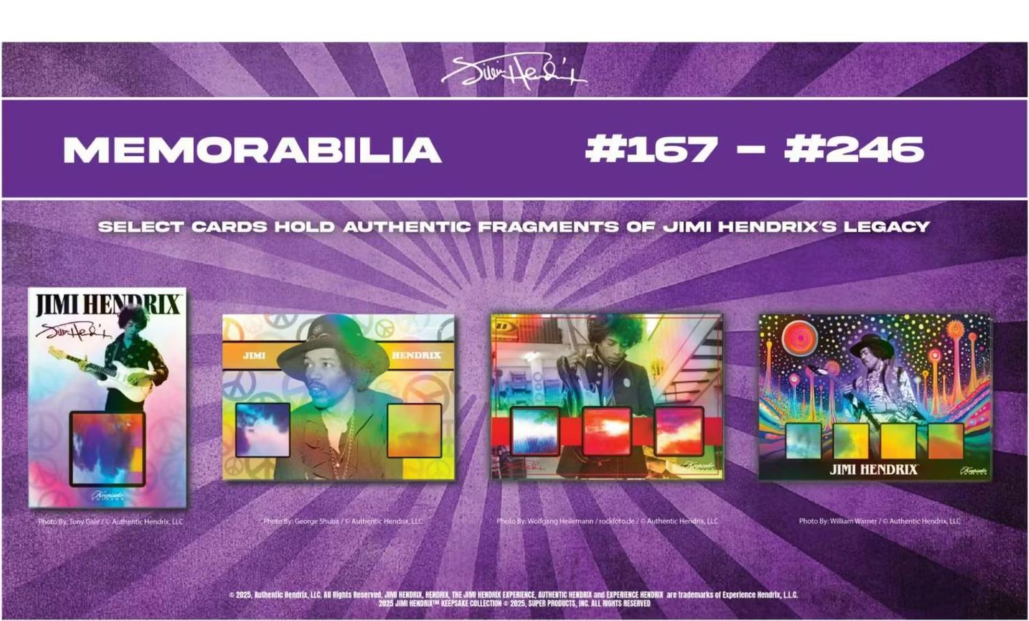 2025 Jimi Hendrix Keepsake Premiere Edition Hobby Box