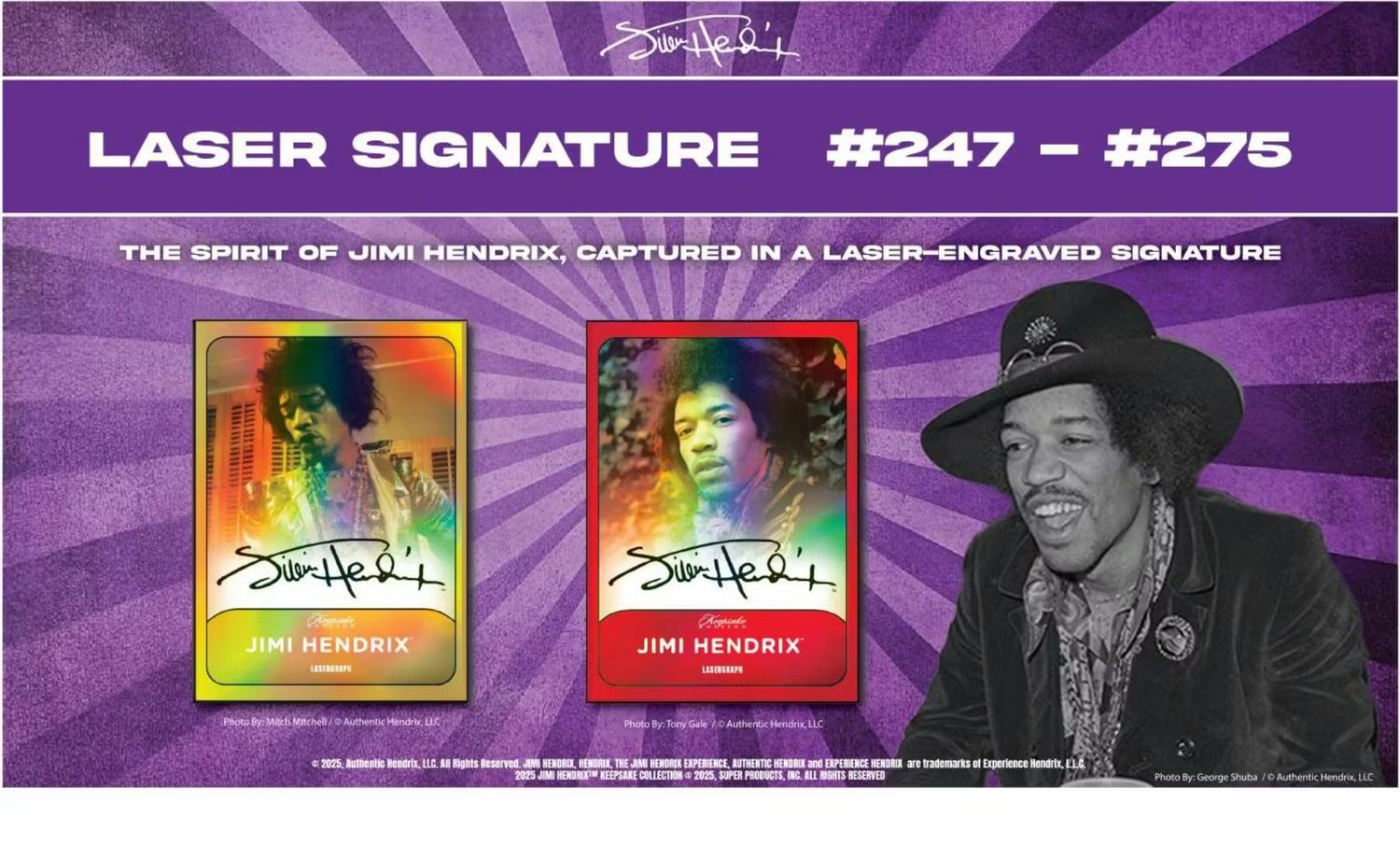 2025 Jimi Hendrix Keepsake Premiere Edition Hobby Box