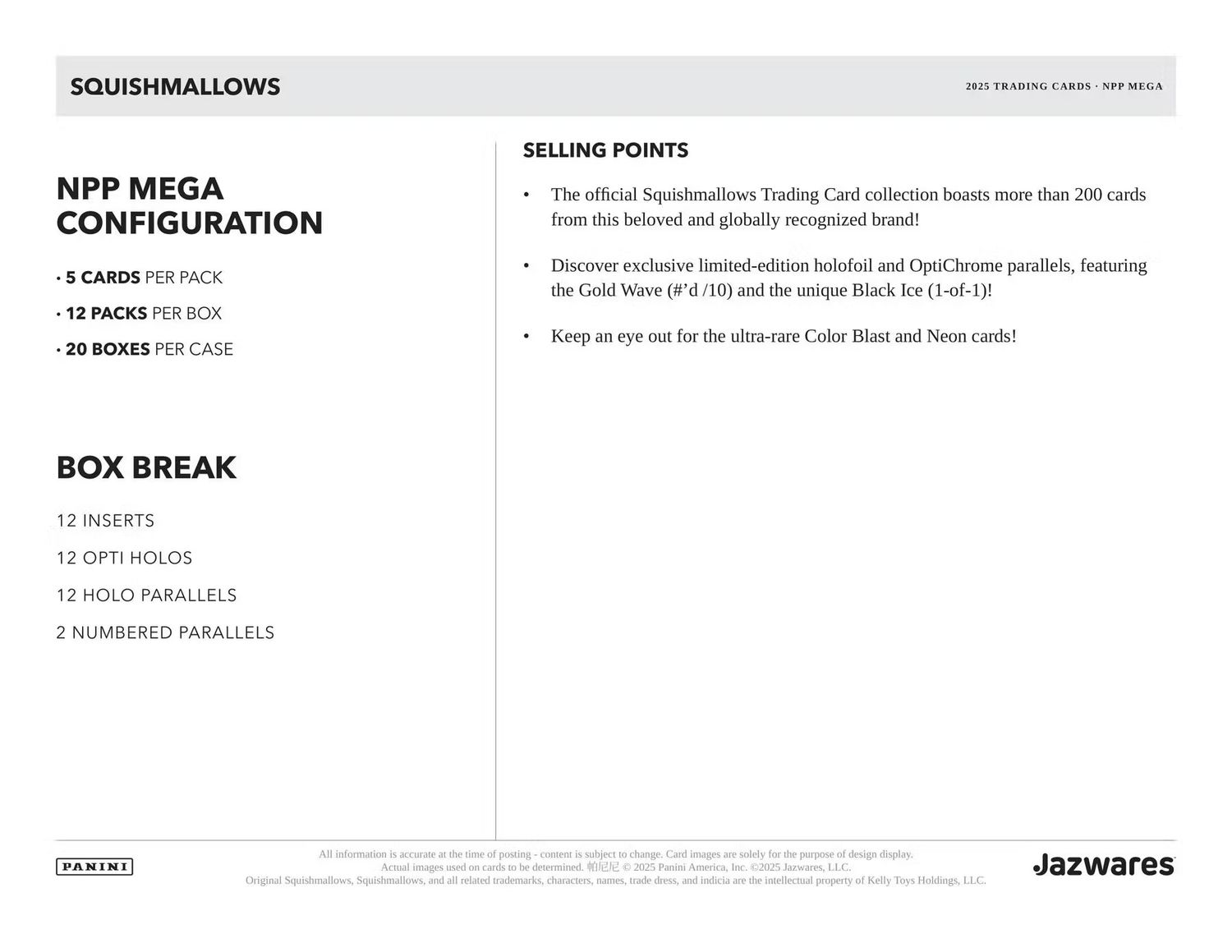 Squishmallows Series 2 Mega Box (Panini 2025)