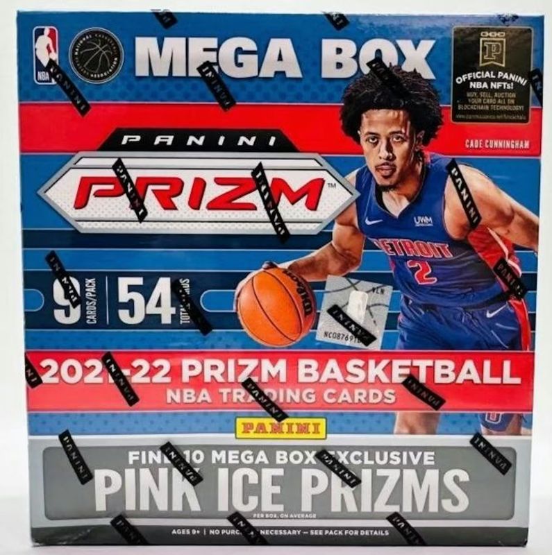 2021/22 Panini Prizm Basketball Mega Box (Pink Ice Prizms)