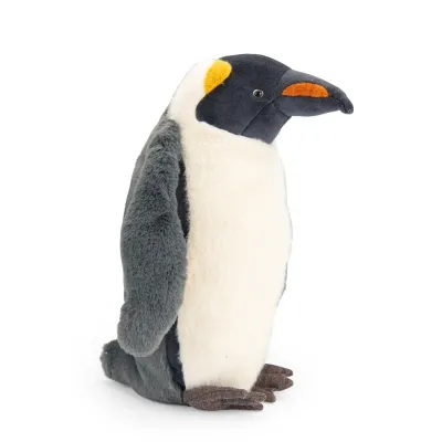 Pinguin - Moulin Roty Moulin Roty Plüsch-Pinguin (34 cm) aus weichem grau-weißem Plüsch mit orangem Schnabel, treuen Knopfaugen und kuscheligem