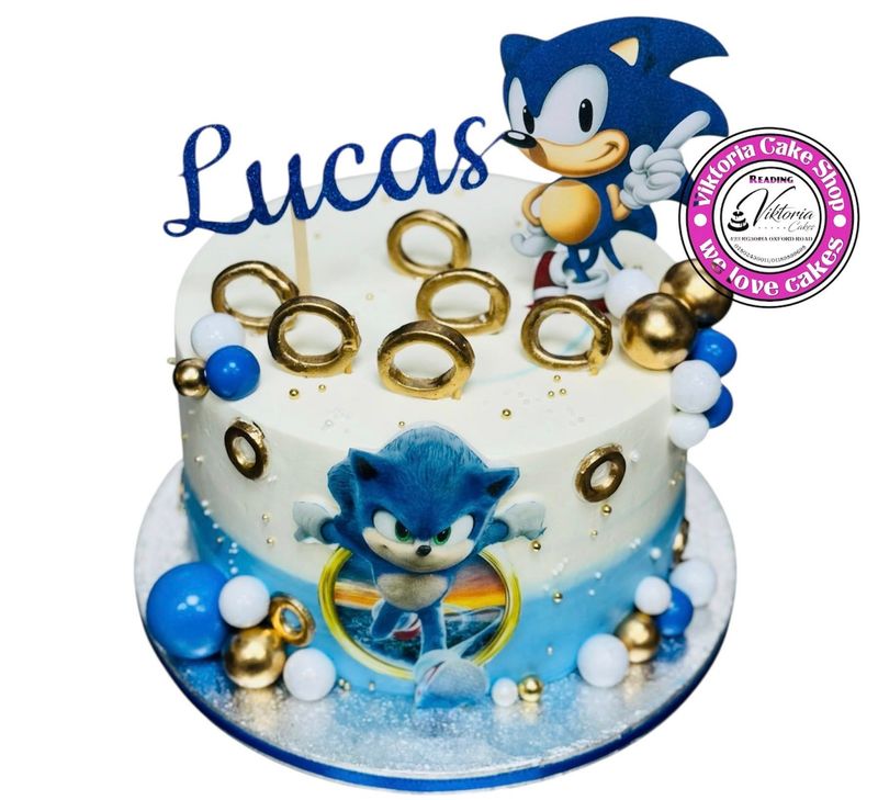 SONIC Cake Fresh Cream Personalized topper name