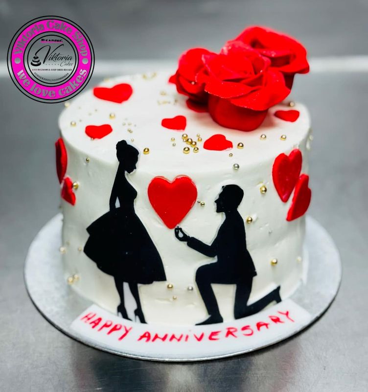 Round Cake Valentine's 9