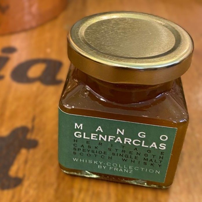 Marmelade Mango mit Glenfarclas Haritage Cask Strength Single Malt Whisky, Whisky-Collection by Franz, 150g
