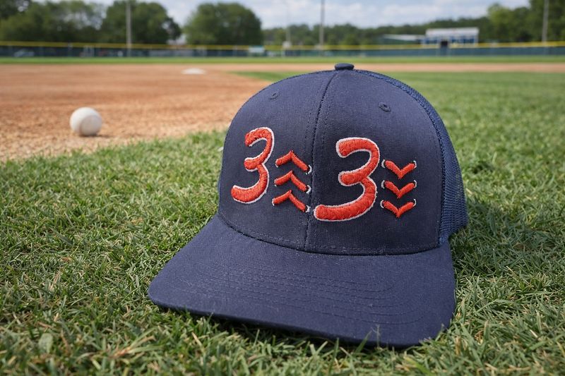 3 Up and 3 Down Baseball  Hat