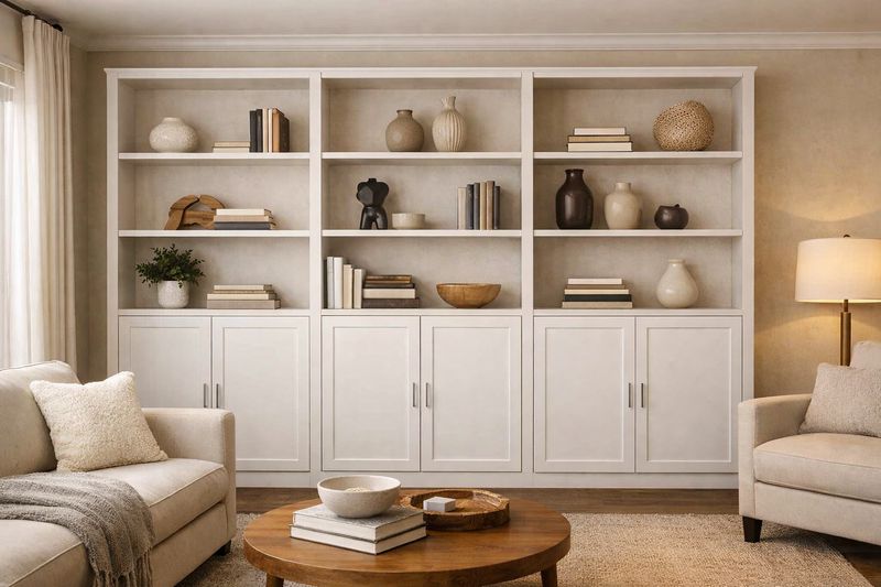 Librería de madera 035