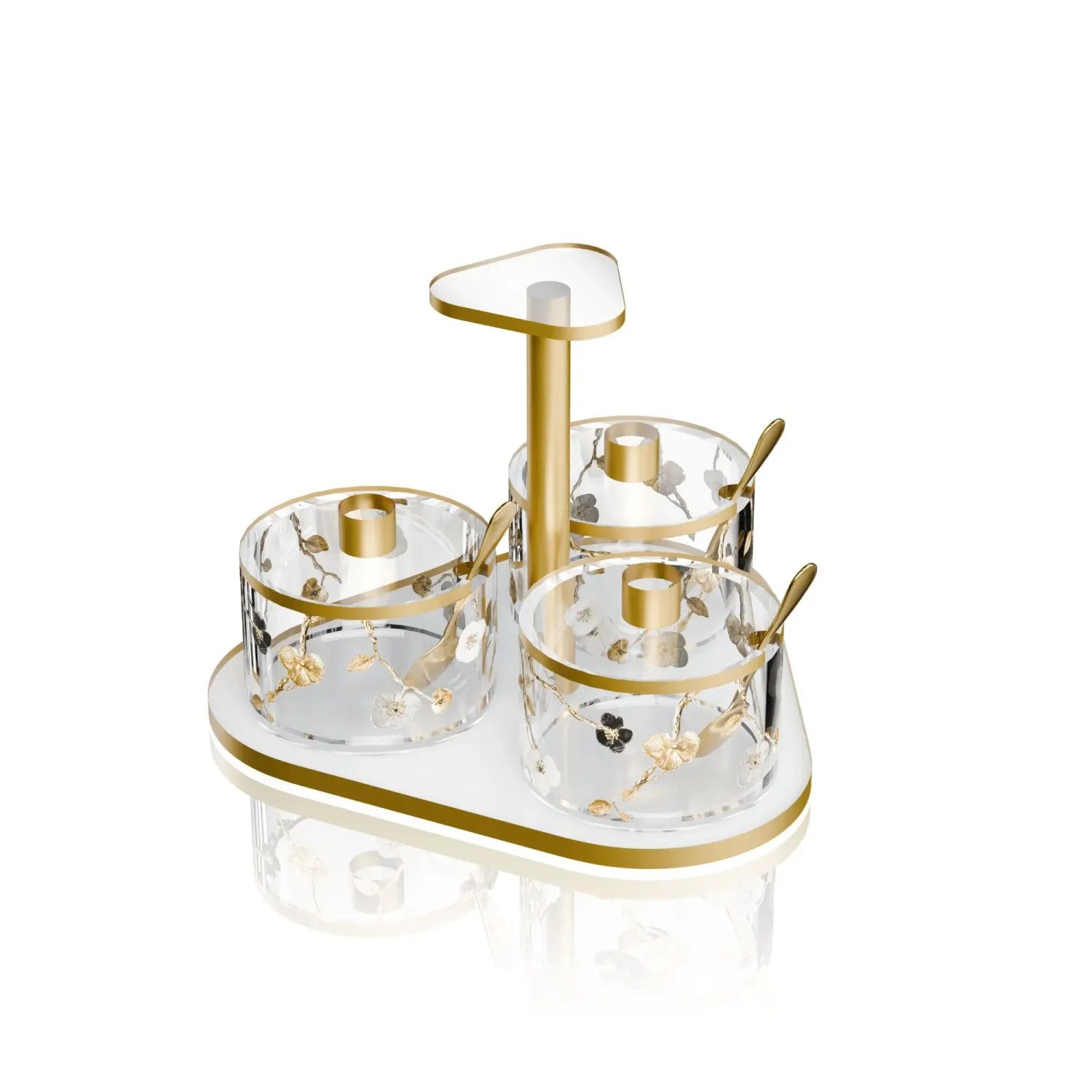 Plato giratorio para salsas Ornate Garden