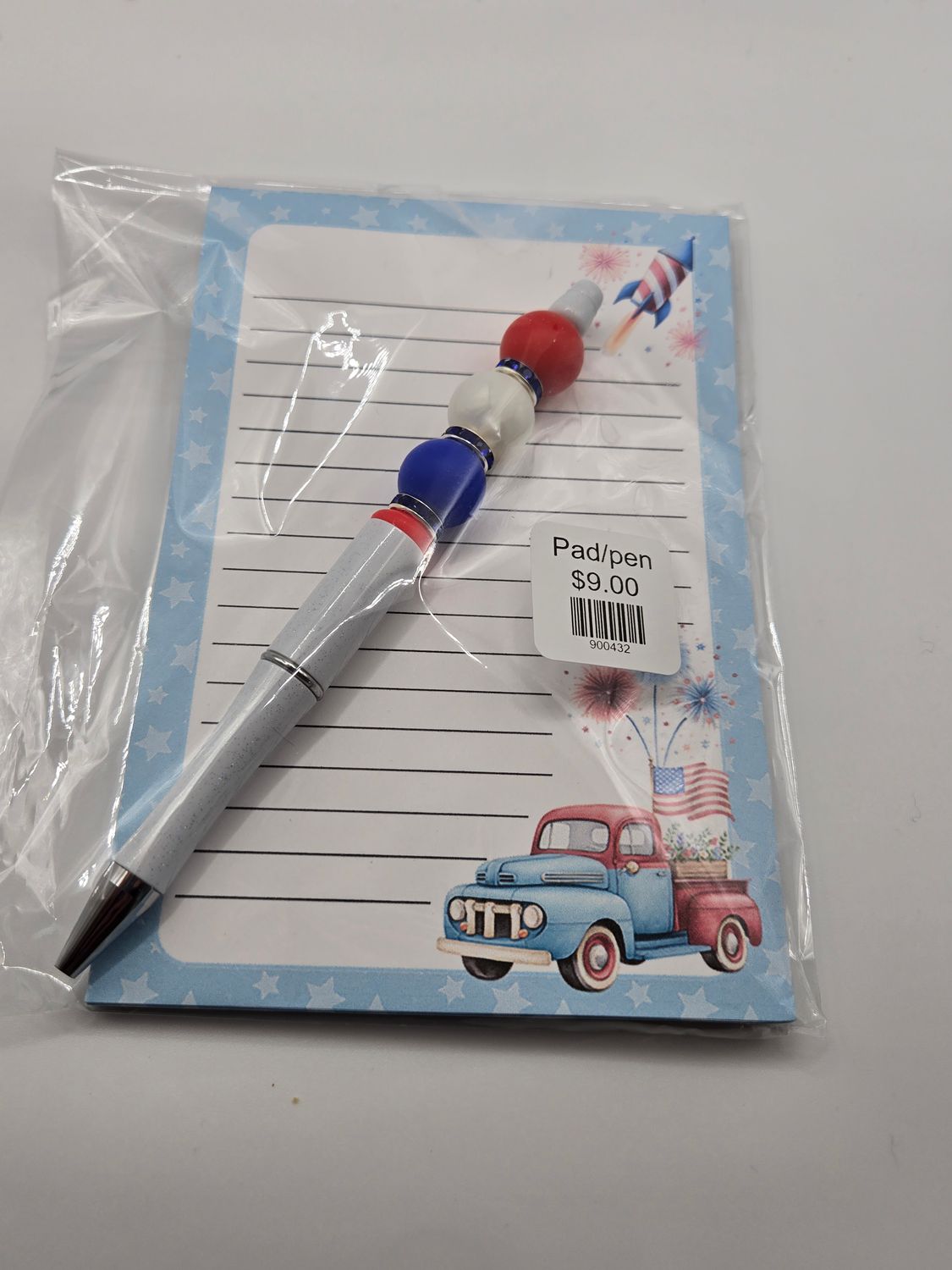 4 x 6 notepad with pen
