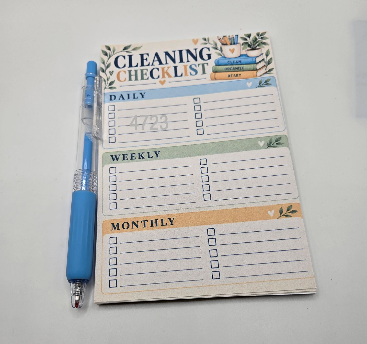 4 x 6 notepad with pen