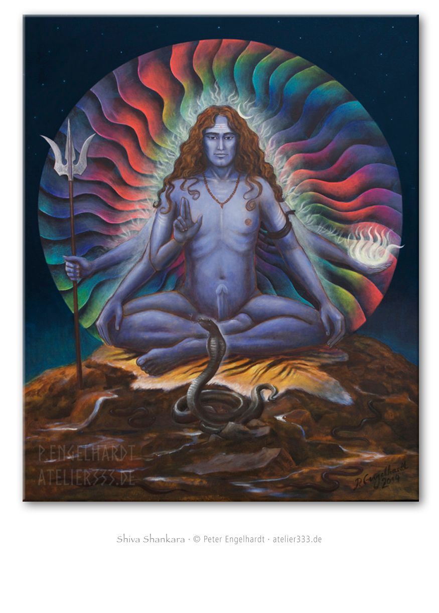 SHIVA SHANKARA Leinwanddruck