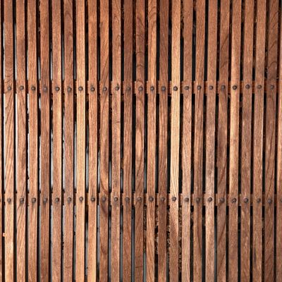 Antique Japanese Wooden Rolling Door, Authentic Wall Panel, 1890s
