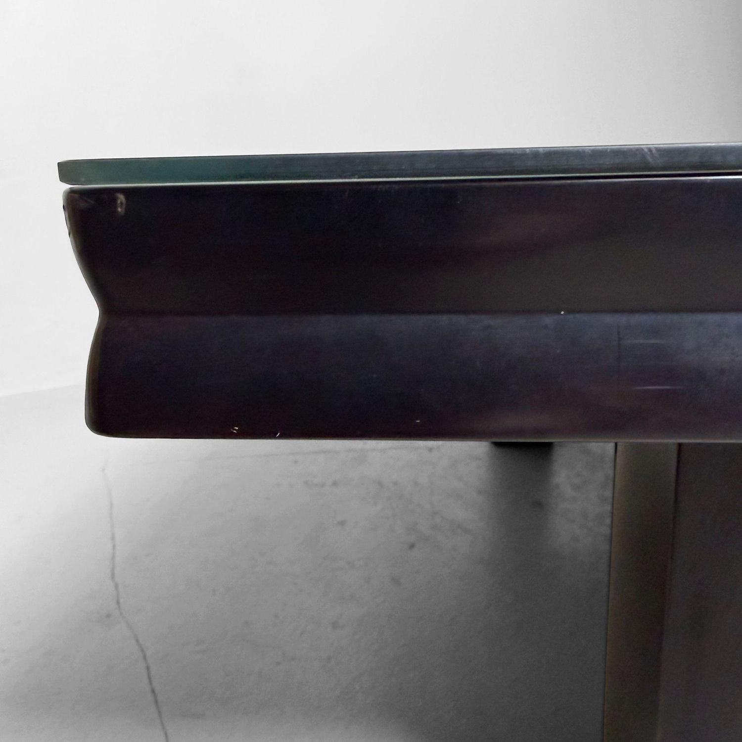 ​Japanse Low Table, Zwart Lakwerk, Chinkin Gouddecoratie, 1970s