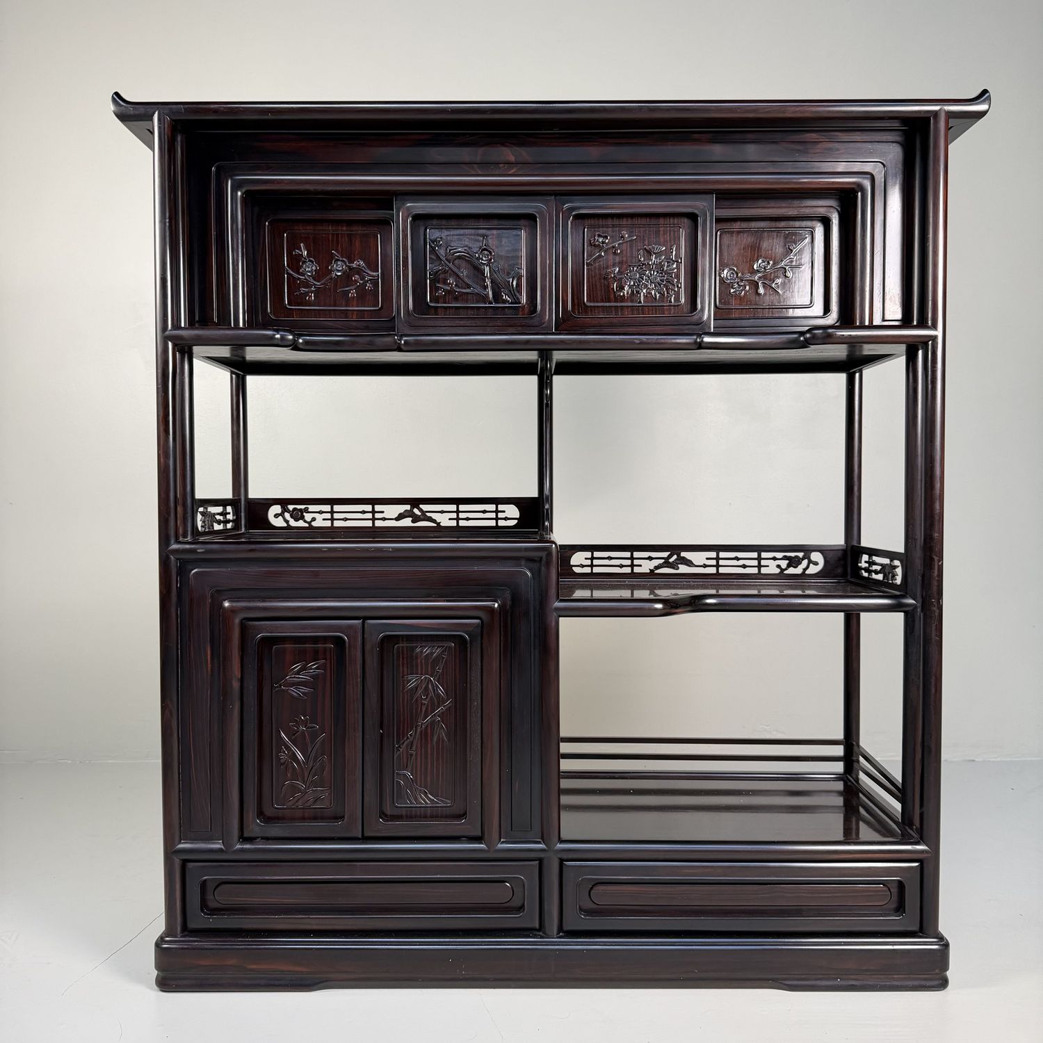 Japanse Kazaridana (Tana), Etagère Displaykast, 1930s