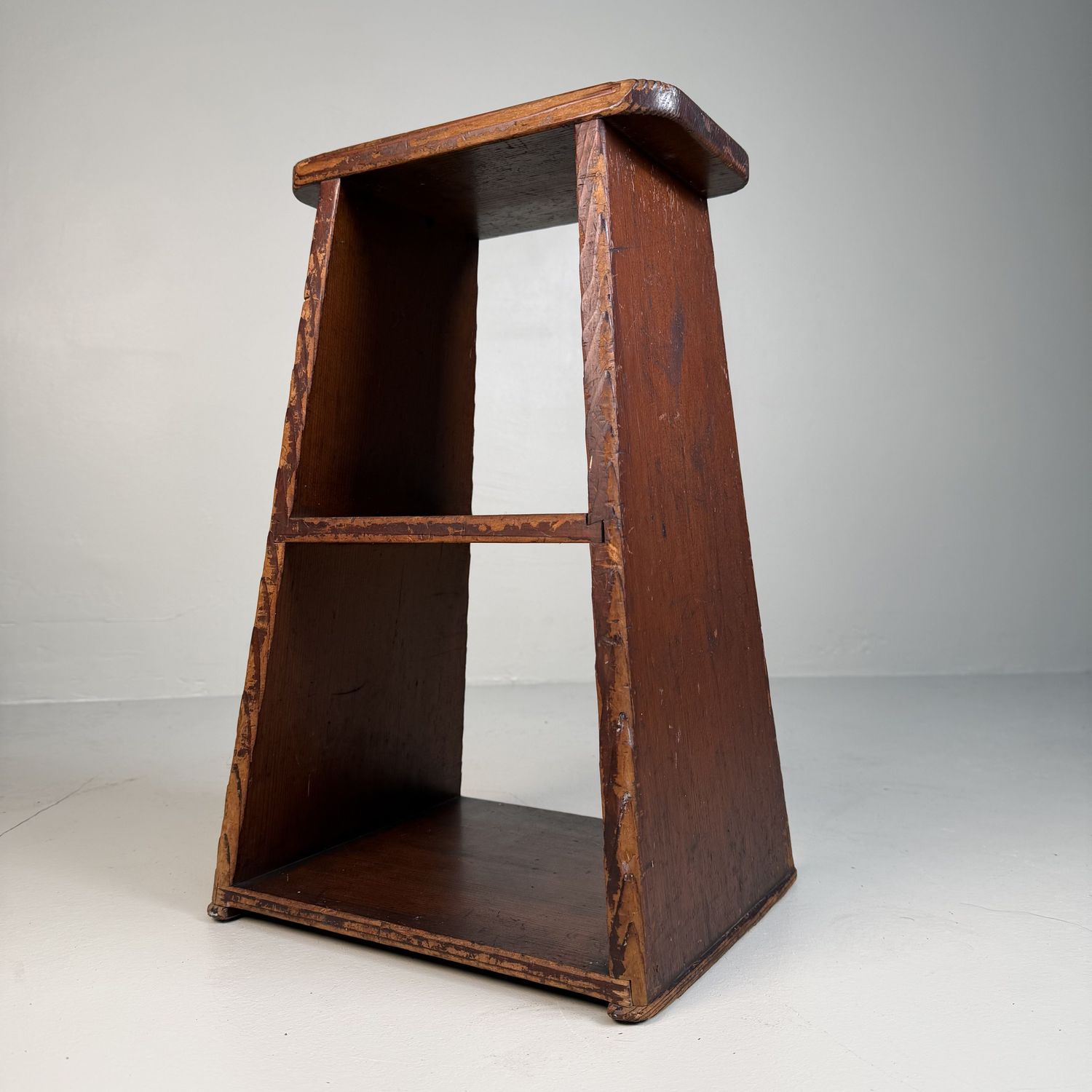 Minimalistisch Japans Fumidai Houten Opstapje, 1920s