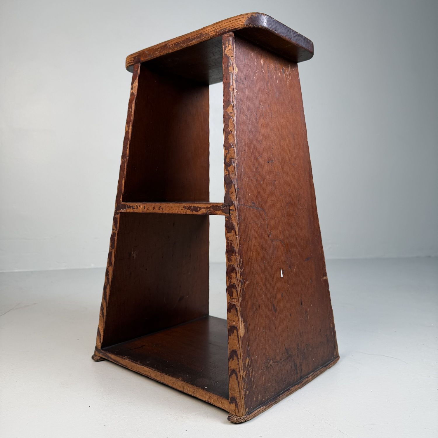 Minimalistisch Japans Fumidai Houten Opstapje, 1920s