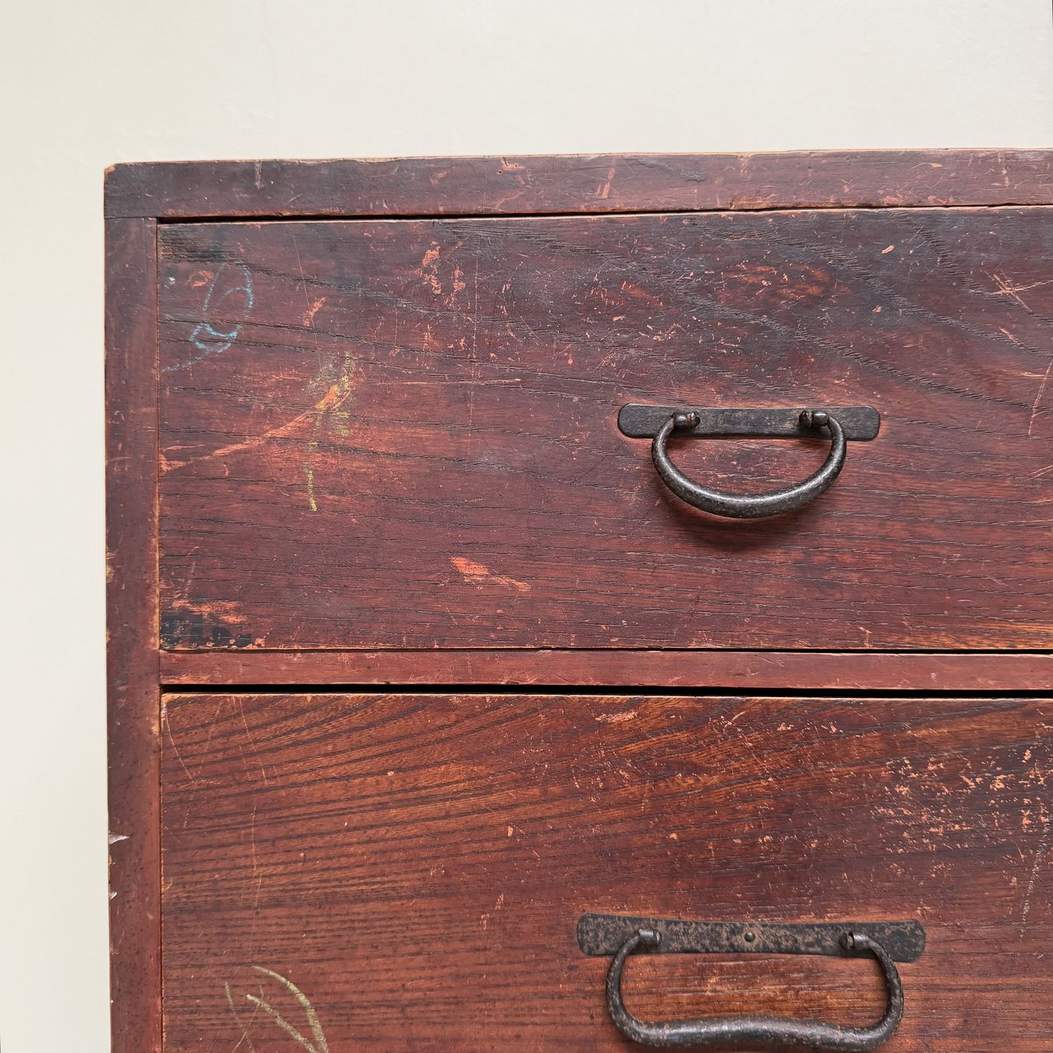 Authentic Japanese Tansu, Storage Chest with Five Drawers – 1900s Authentic Japanese Tansu, Storage Chest with Five Drawers – 1900s
