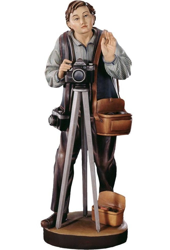 Fotograf Statue aus Holz