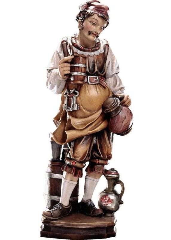Statue de maître de chai en bois