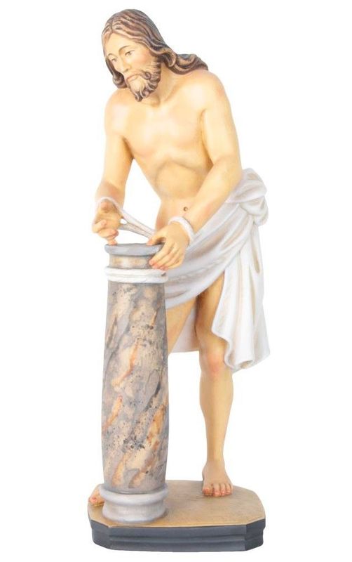 Jésus au pilori, statue en bois