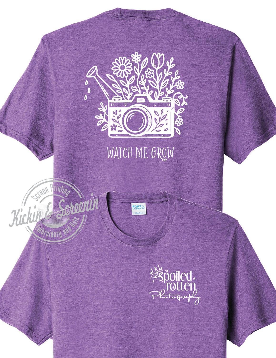 SRP - Watch Me Grow - Tri-Blend Tee - Heather Purple