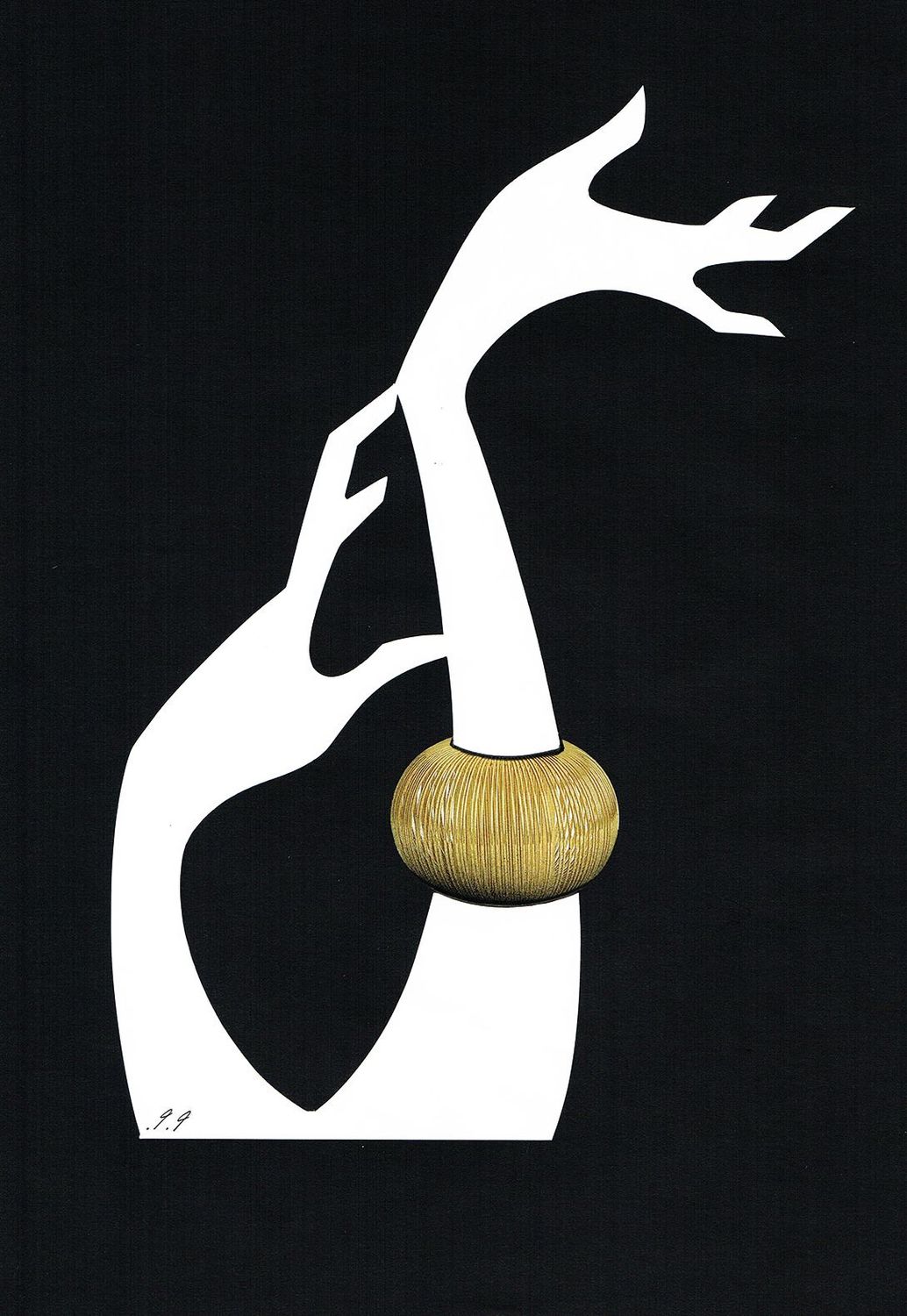 Unique Artwork  'GRACIOUSNESS #5'  by Piet Paris