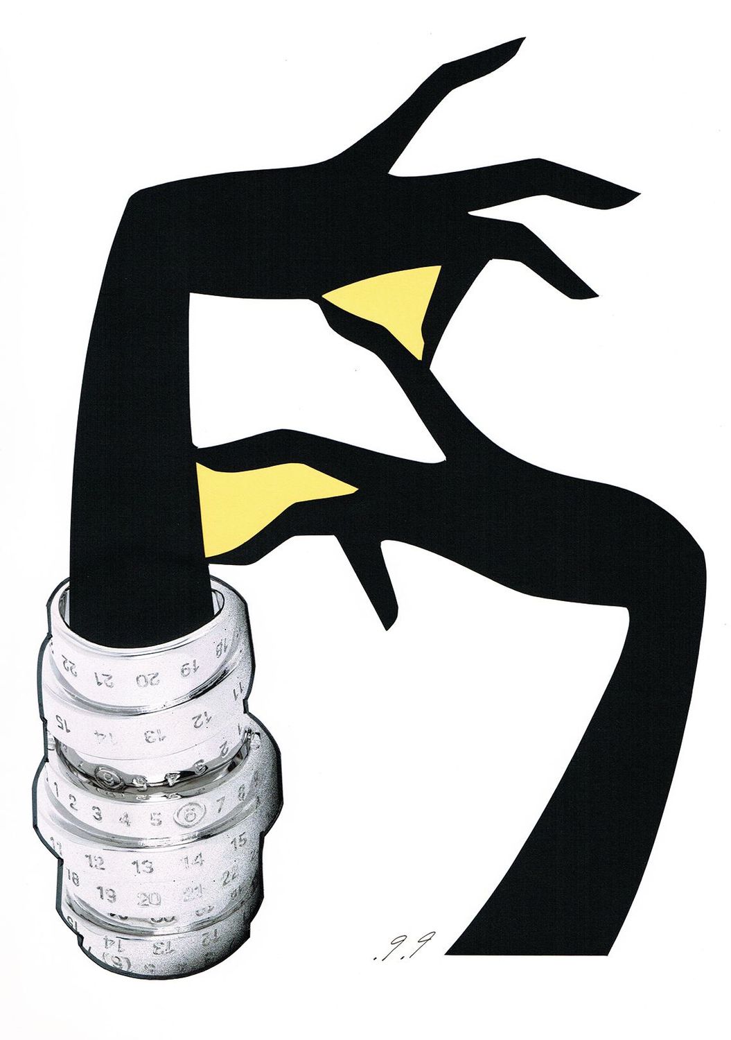 Unique Artwork  'GRACIOUSNESS #6'  by Piet Paris