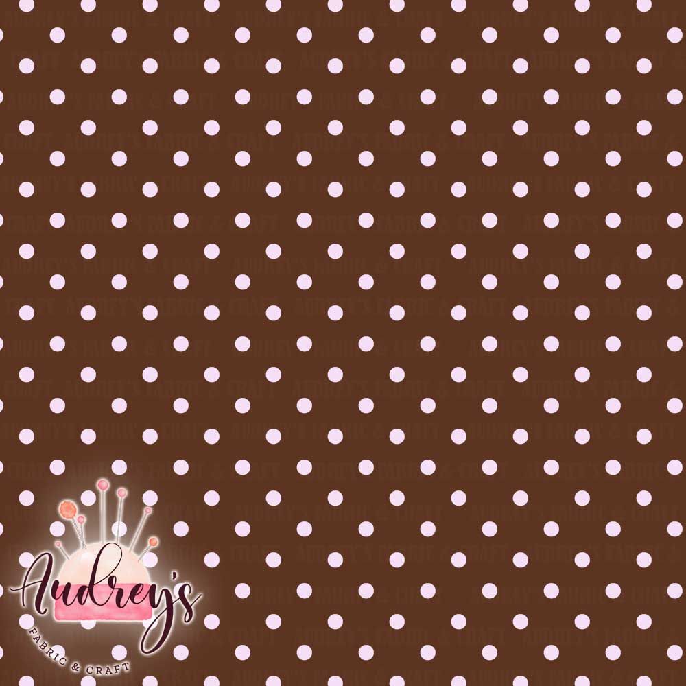 Pink Polka Dot on Brown | PRE-ORDER | Choose Your Own Base
