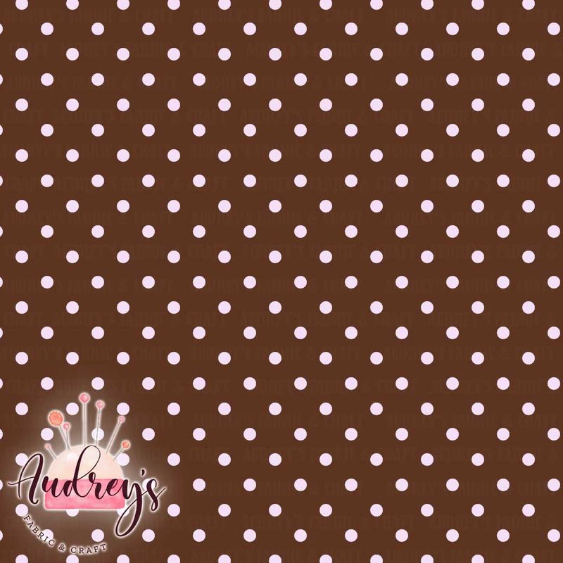 Pink Polka Dot on Brown | PRE-ORDER | Choose Your Own Base