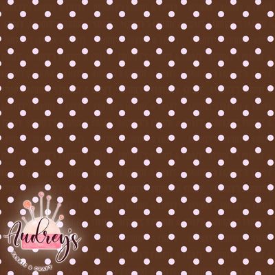 Pink Polka Dot on Brown | PRE-ORDER | Choose Your Own Base