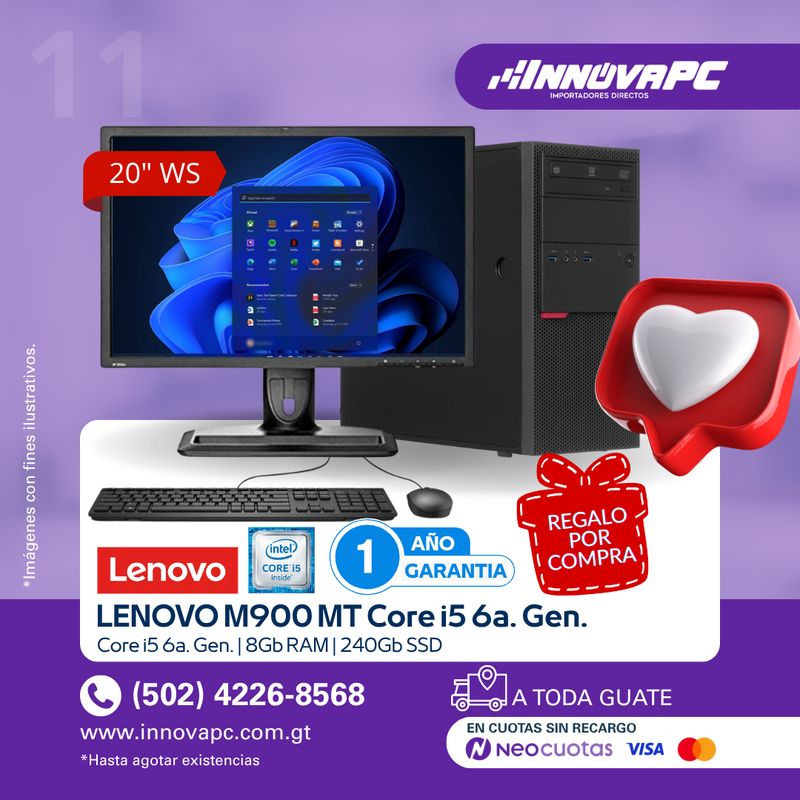 Combo LENOVO M900 MT Core i5 6a. Gen
