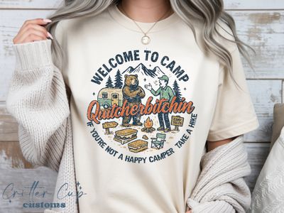 Retro "Camp Quitcherbitchin" T-Shirt