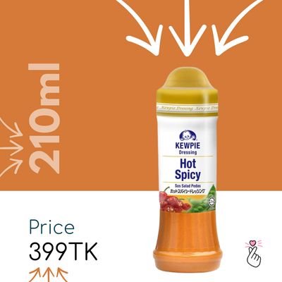 Kewpie Salad Dressing 210ml – Hot Spicy (Expiry: 21/11/2026)