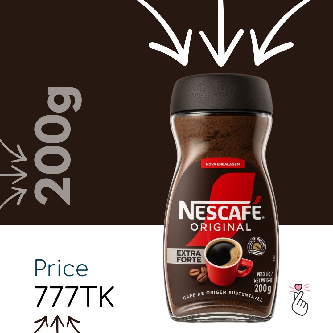Nescafe Brazil – Original Extra Forte – 200g (Expiry: 01/04/27)