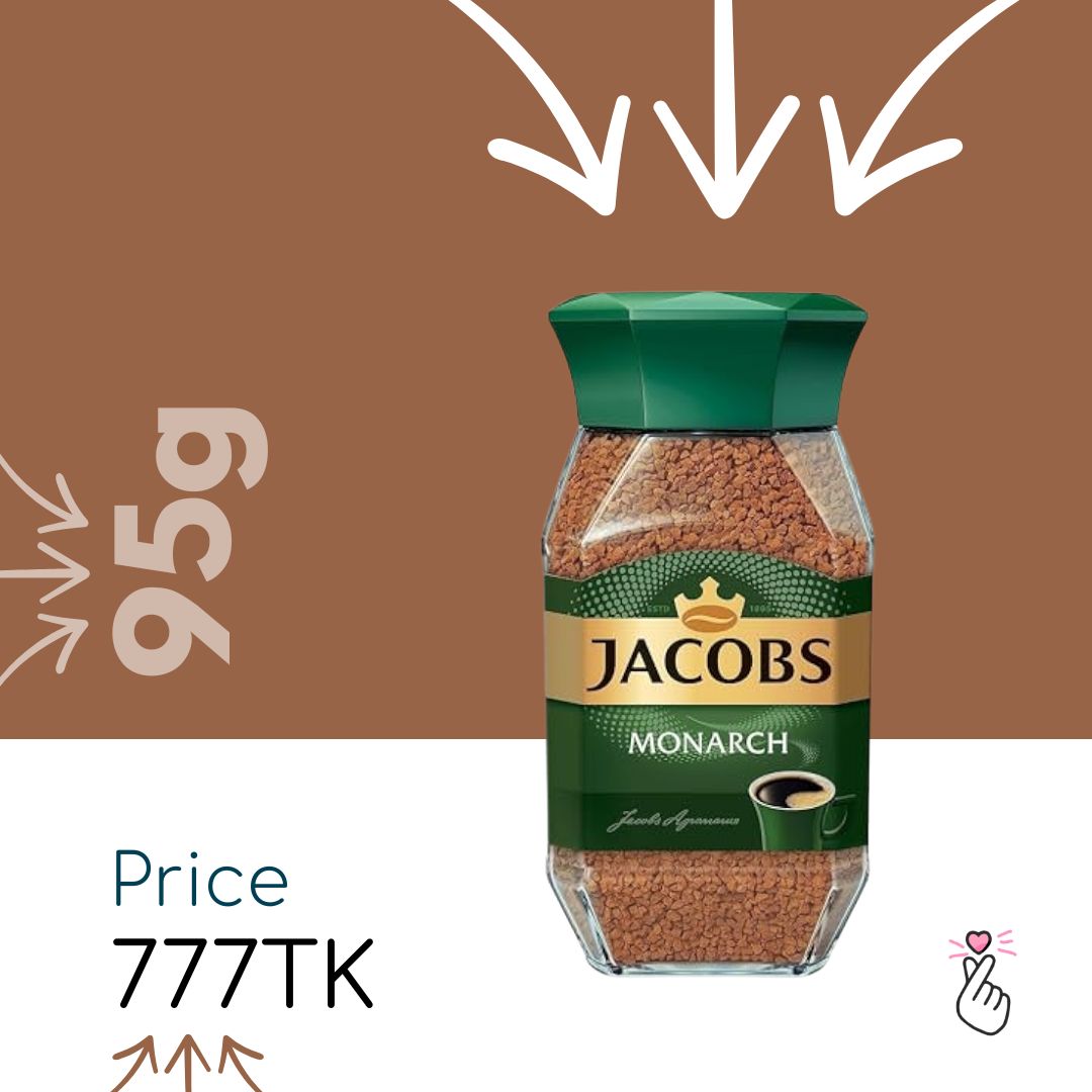 Jacobs Monarch Coffee 95g Jar - Expiry Dec 2026