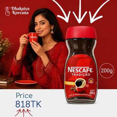 Nescafe 200g – Tradição Forte (Expiry: 01/02/27)