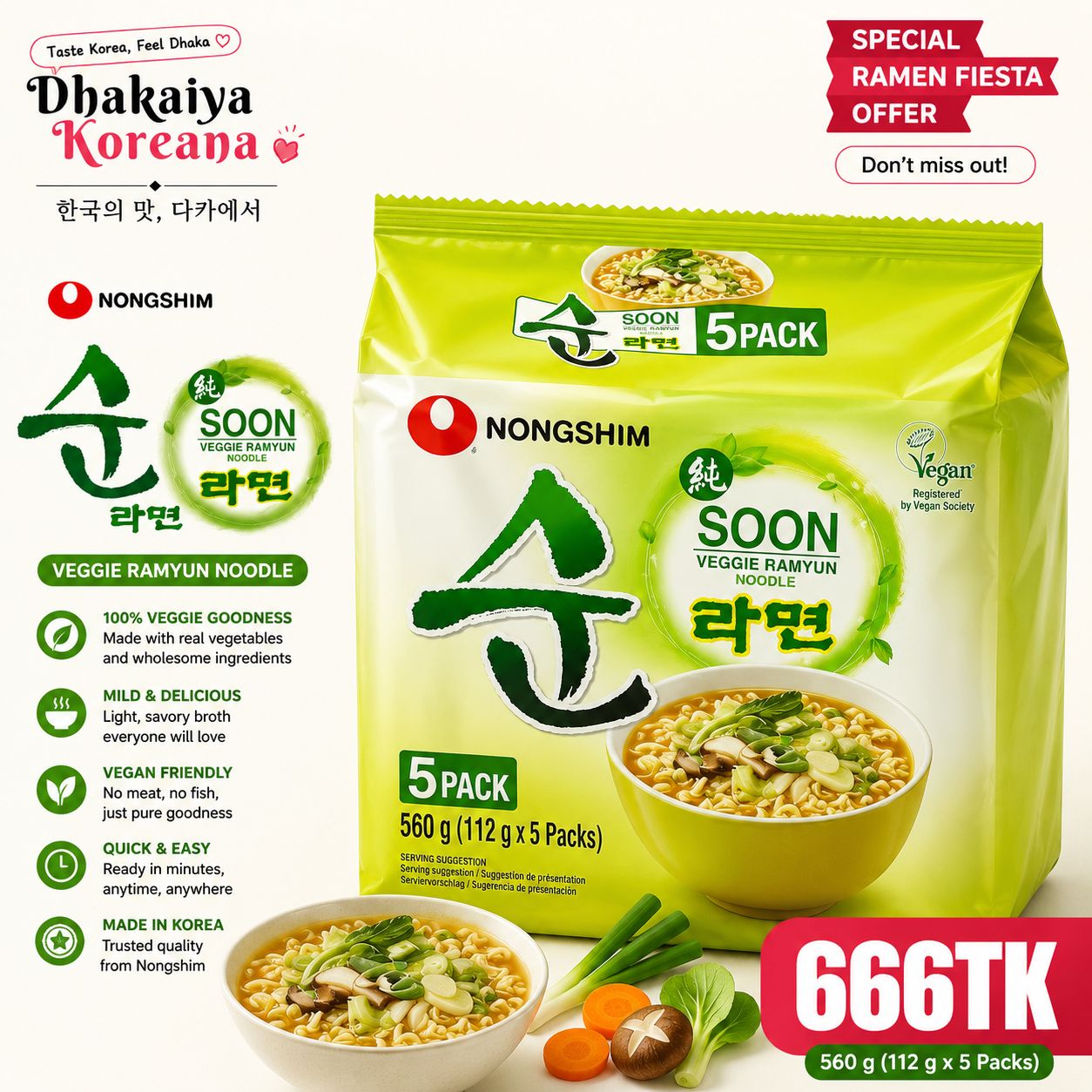 NongFam - Soon Veggie - Vegan