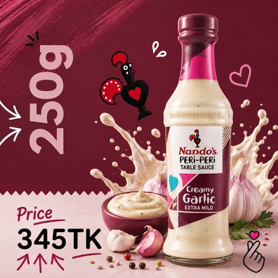 Nando’s Peri Peri Sauce 250g - ExpiryFeb2027 - CREAMY GARLIC