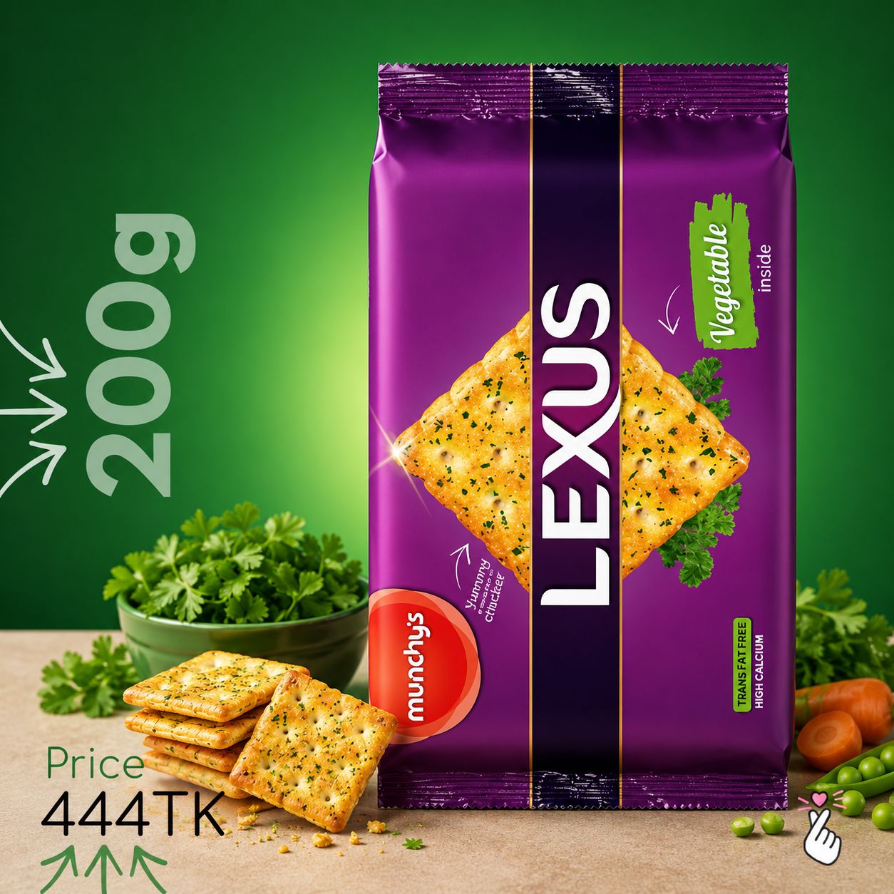 Lexus Biscuits 200g Malaysia - Vegetable
