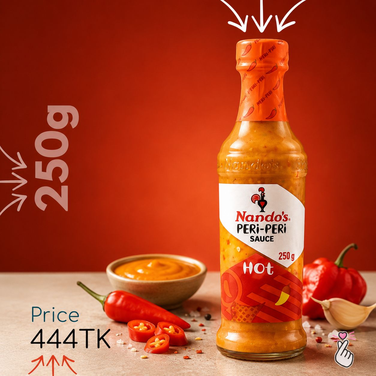Nando’s Peri Peri Sauce 250g - ExpiryApr2027 - HOT