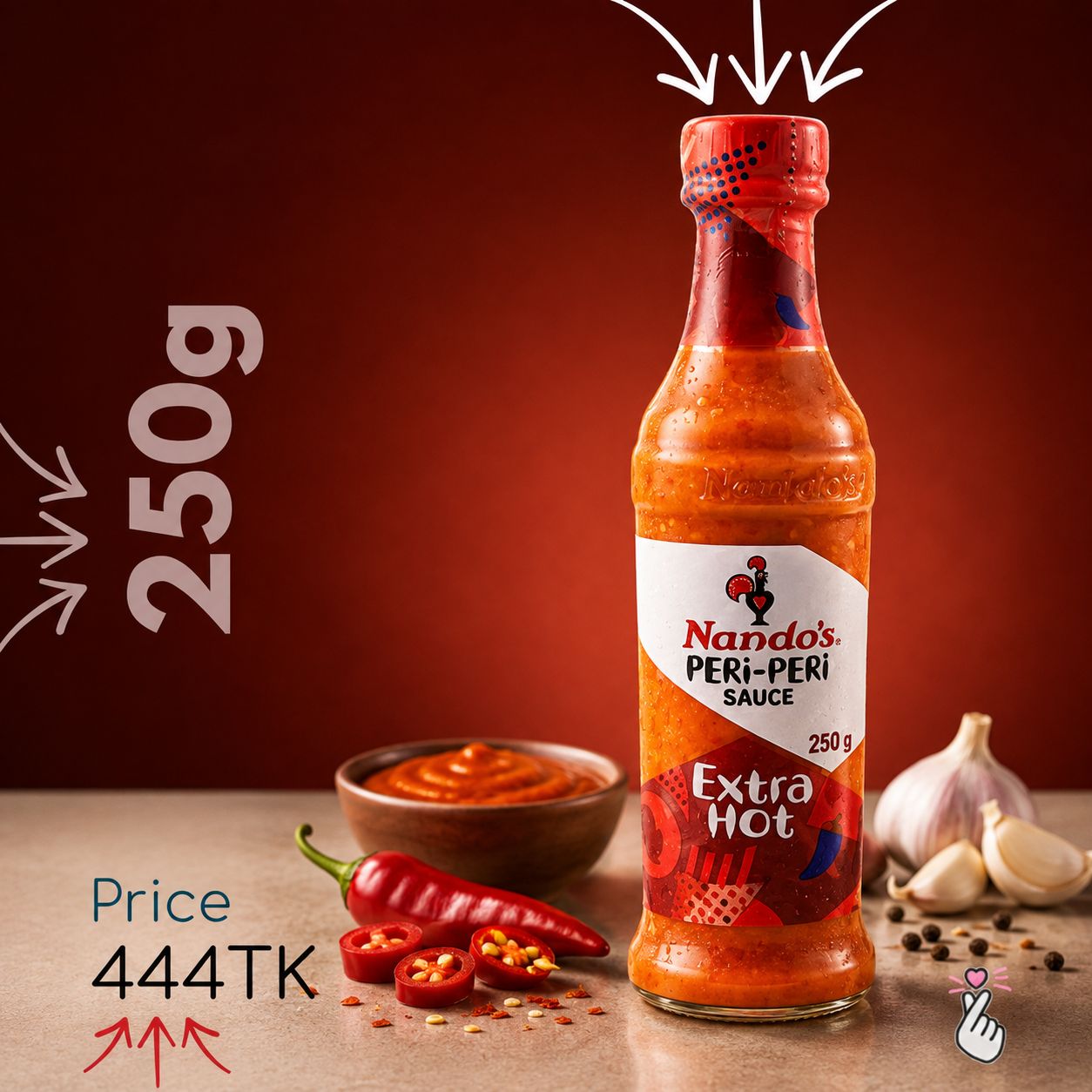 Nando’s Peri Peri Sauce 250g - ExpiryMay2027 - EXTRA HOT