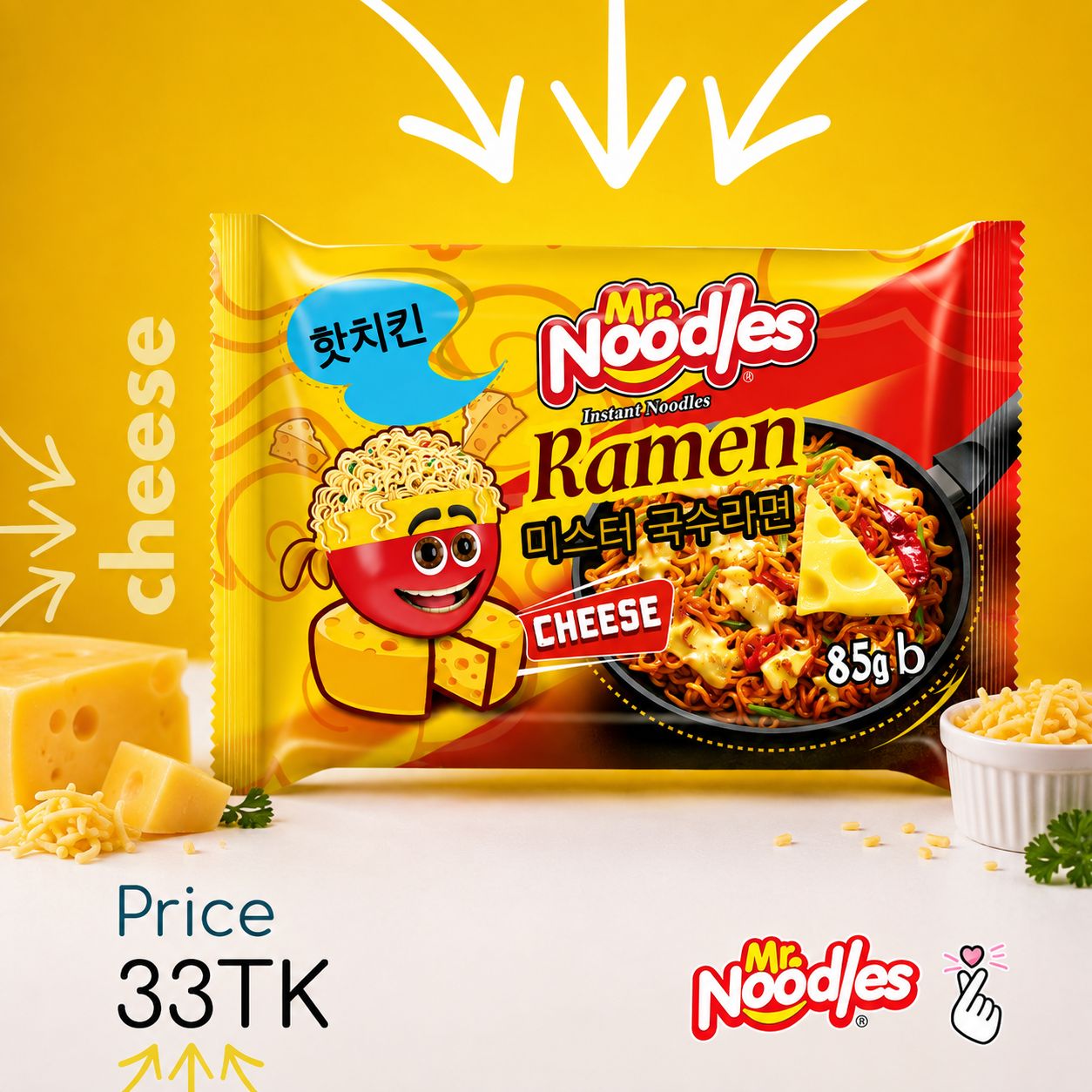 Mr. Noodles Ramen 85g - Cheese