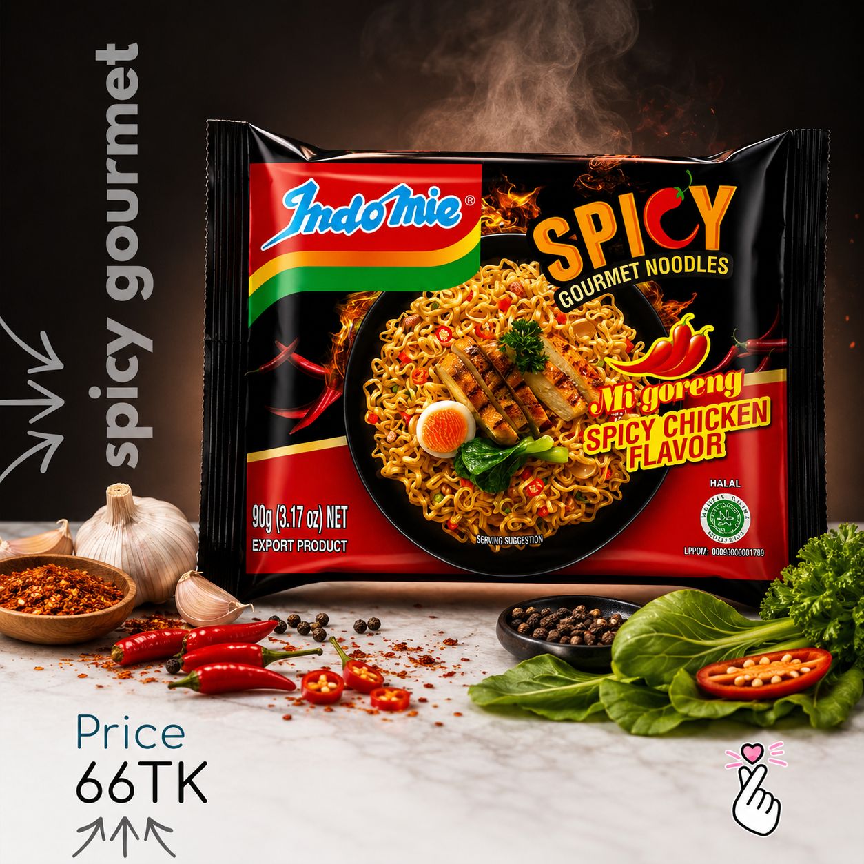 Indomie Spicy Gourmet (Expiry: 16thOct 26)