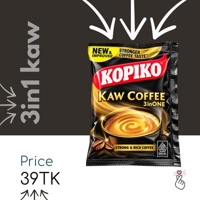 <Dk34> Kopiko Sachets - 3in1 Kaw